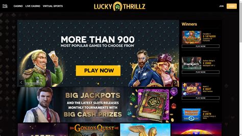 Lucky thrillz casino apostas